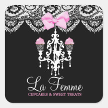 311 La Femme Cakes Black Sticker