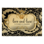 311 Lace de Luxe - Ciao Bella Metallic Gold Business Card Template