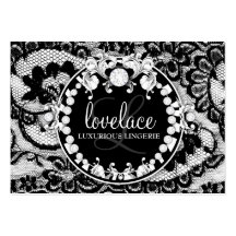 311-Lace de Luxe - Circque D' Zebra Business Card Template
