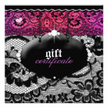 311-Lace De Luxe - Multi-Coloured Gift Certificate Personalized Announcement