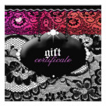 311-Lace De Luxe - Multi-Coloured Gift Certificate Personalized Invite