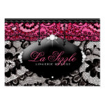 311-Lace de Luxe - Pink Business Card Templates