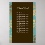 311 Ladonna Damask Brown Topaz Poster