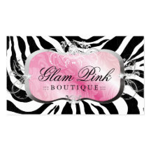 311 Lavish Pink Platter | Zebra Business Card