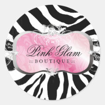 311-Lavish Pink Platter | Zebra Stickers
