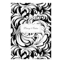 311-Lavishly Lainey Black Invitation