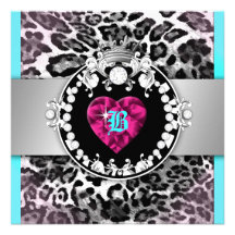 311-Leopard-Tique Queen of Hearts 21 Invite