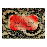 311 Love Lace - Red Platter Metallic Paper Business Card Templates