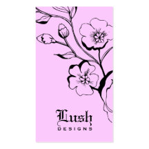 311-Lush Candy Black Business Card