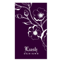311-Lush Eggplant Purple | Diamonds Business Cards