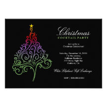 311-Magical Christmas Tree Invite | Colourful
