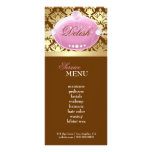 311 Pink Delish Damask Shimmer Milk Chocolate Rack Cards