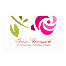311-PINK ROSE EXTROIDINAIRE BUSINESS CARD