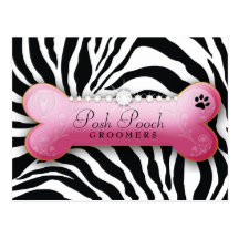 311 Posh Pooch Zebra Post Card