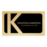 311-Sleek Corporate | Law Gold Card Business Card Templates