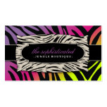 311-Sophisticated Jungle | Pink Purebred Sunset Business Card Templates
