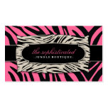 311-Sophisticated Jungle Rose Pink Business Card
