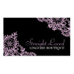 311 Straight Laced Pink Black Business Card Templates