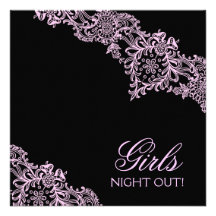 311 Straight Laced Pink Black Personalized Announcement