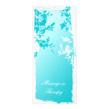 311-Tranquil Blue Garden Fade Personalized Rack Card