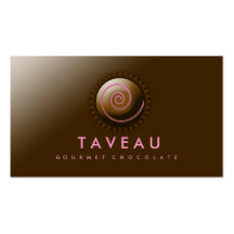 311-Upscale Gourmet Chocolate Business Card Template