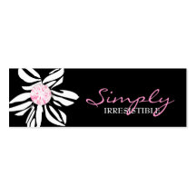 311-Wild Zebra Flower | Pink Diamond Business Cards