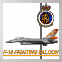 31st Squadron Tiger Belgian Air Force F-16 Print