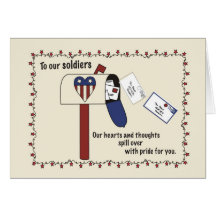 3310 Mailbox Support Troops Card