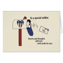 3440 Patriotic Spill with Pride Soldier Greeting Cards