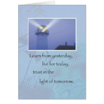 3514 Lighthouse Recovery Support Greeting Cards