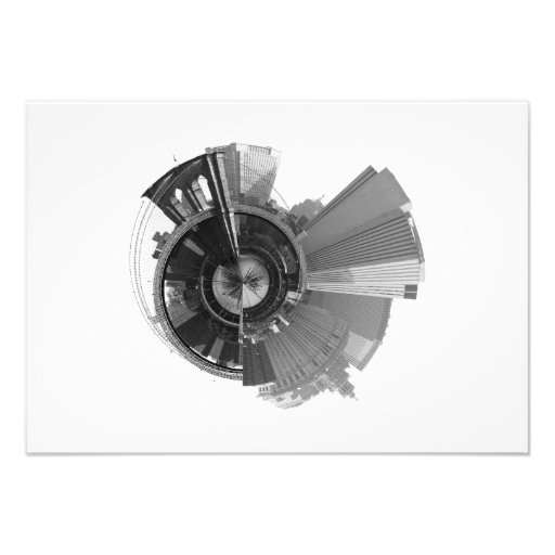 360 Degree Panoramic View of Brooklyn NYC Personalized Invites
