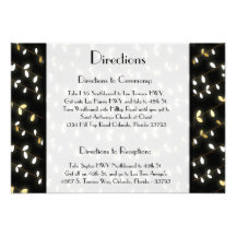 3.5 x 5 Direction Card Glowing Summer Lights on Bl