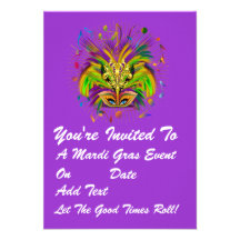 3.5" x 5" Portrait Party Time Creatives Personalized Invitation
