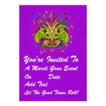 3.5" x 5" Portrait Party Time Creatives Custom Announcement