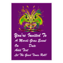3.5" x 5" Portrait Party Time Creatives Personalized Invitation