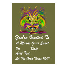 3.5" x 5" Portrait Party Time Creatives Personalized Invitations