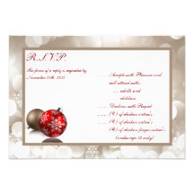3.5x5 R.S.V.P Reply Card Winter Blur Personalized Invites