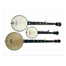 3 Banjos Postcard