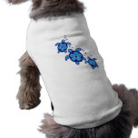 3 Blue Honu Turtles Pet T Shirt