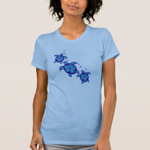3 Blue Honu Turtles Shirts