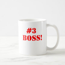 #3 Boss! Mug