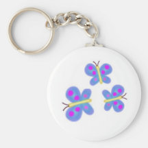 3 Butterfly Key Chain