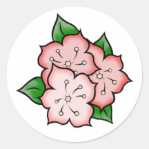 3 Cherry Blossoms Sticker
