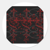 3 cross round stickers
