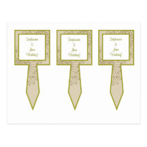 3 Cup Cake Picks Floral Burst Postcards