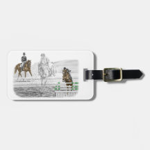 3-Day Event Horse Training Tag For Bags