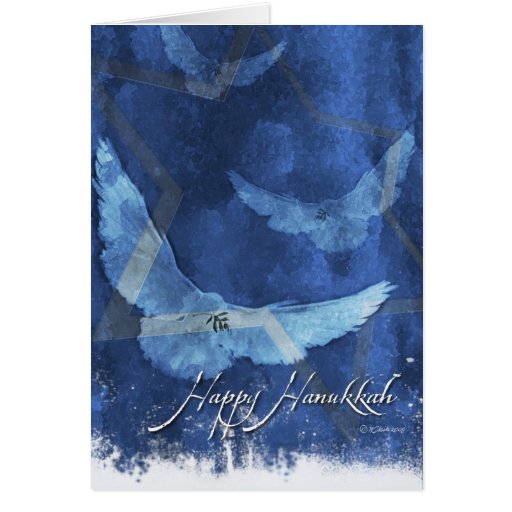 3 Doves-Hanukkah Greeting Cards