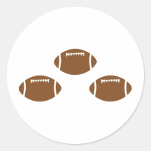 3 footballs stickers