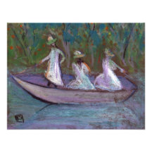 3 GIRLS IN A BOAT PERSONALIZED INVITES