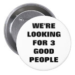 3 Good People  Button